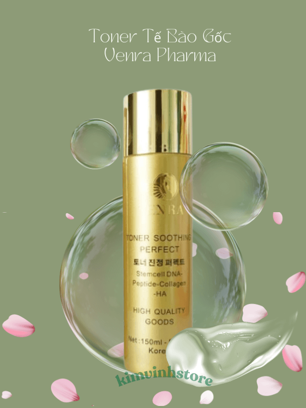 Toner Tế Bào Gốc Venra Pharma (120ml) Giúp Giảm Nhờn, Ngăn Ngừa Mụn Cho Da