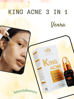 Serum Trị Mụn Cao Cấp King Acne 3 in 1 Venra – Hũ 10ml 4