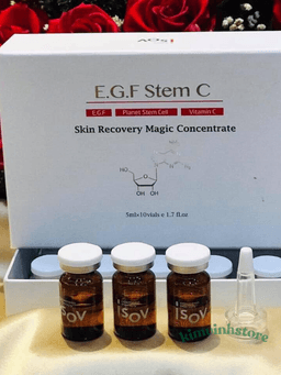Tế Bào Gốc EGF Stem C ISOV – Trị Nám, Trẻ Hóa & Phục Hồi Da Hư Tổn (Hộp 10 lọ x 5ml) 2