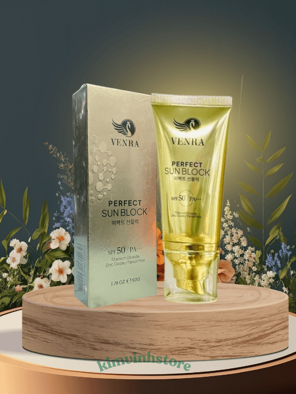KEM CHỐNG NẮNG PERFECT SUN BLOCK VENRA - BẢO VỆ TỐI ƯU DƯỠNG DA HOÀN HẢO