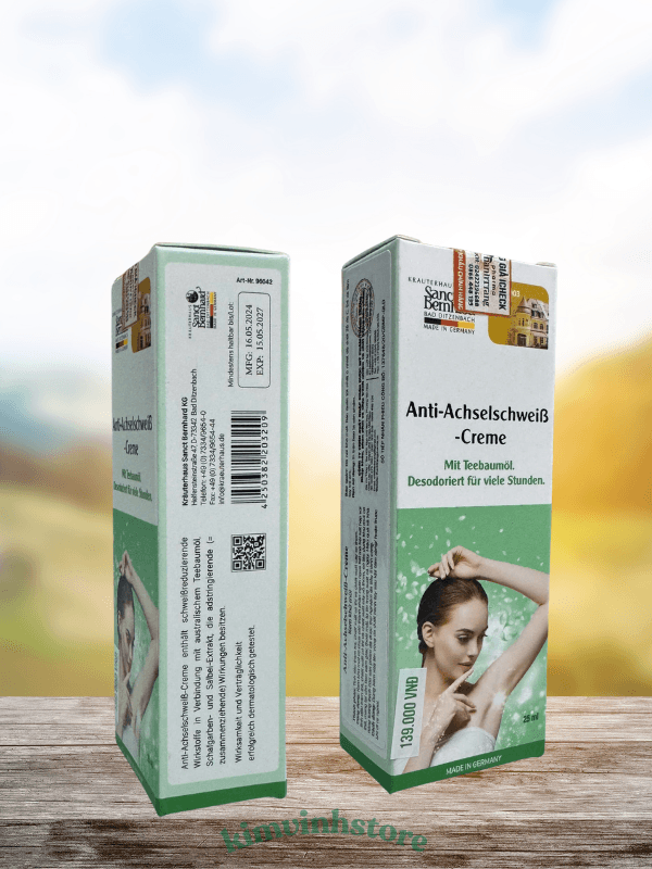KEM KHỬ MÙI SANCT BERNHARD ANTI-ACHSELSCHWEIB-CREME (TUÝP 25ML)