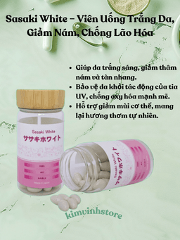 Sasaki White – Viên Uống Trắng Da, Giảm Nám, Chống Lão Hóa 4